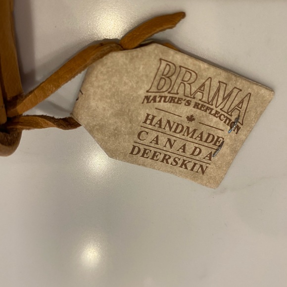 NWOT Brama Handmade Canada Deerskin Tooled Leather Wallet - Picture 2 of 14